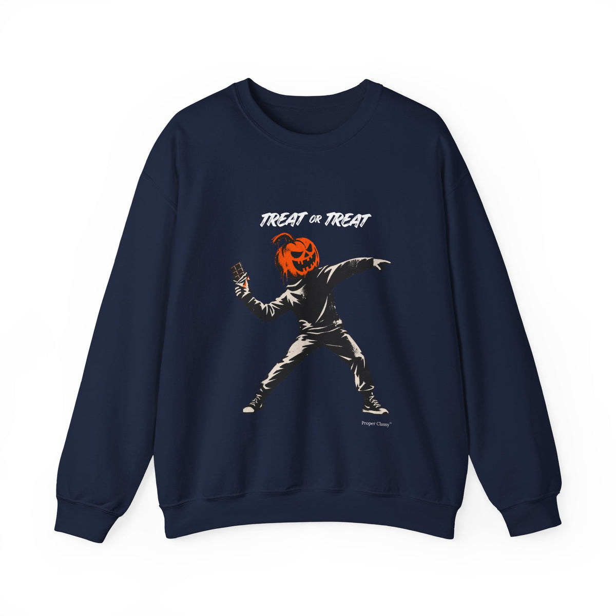 TREAT OR TREAT Halloween Sweatshirt – Proper Classy™