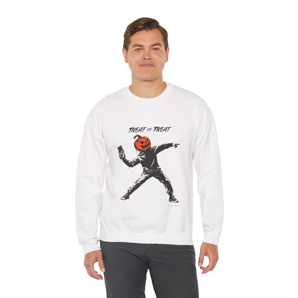 TREAT OR TREAT Halloween Sweatshirt – Proper Classy™