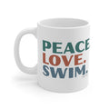 Peace. Love. Swim – Mug – Proper Classy™