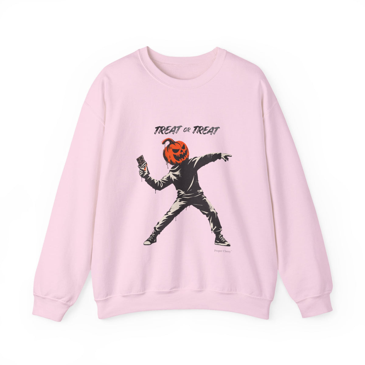 TREAT OR TREAT Halloween Sweatshirt – Proper Classy™