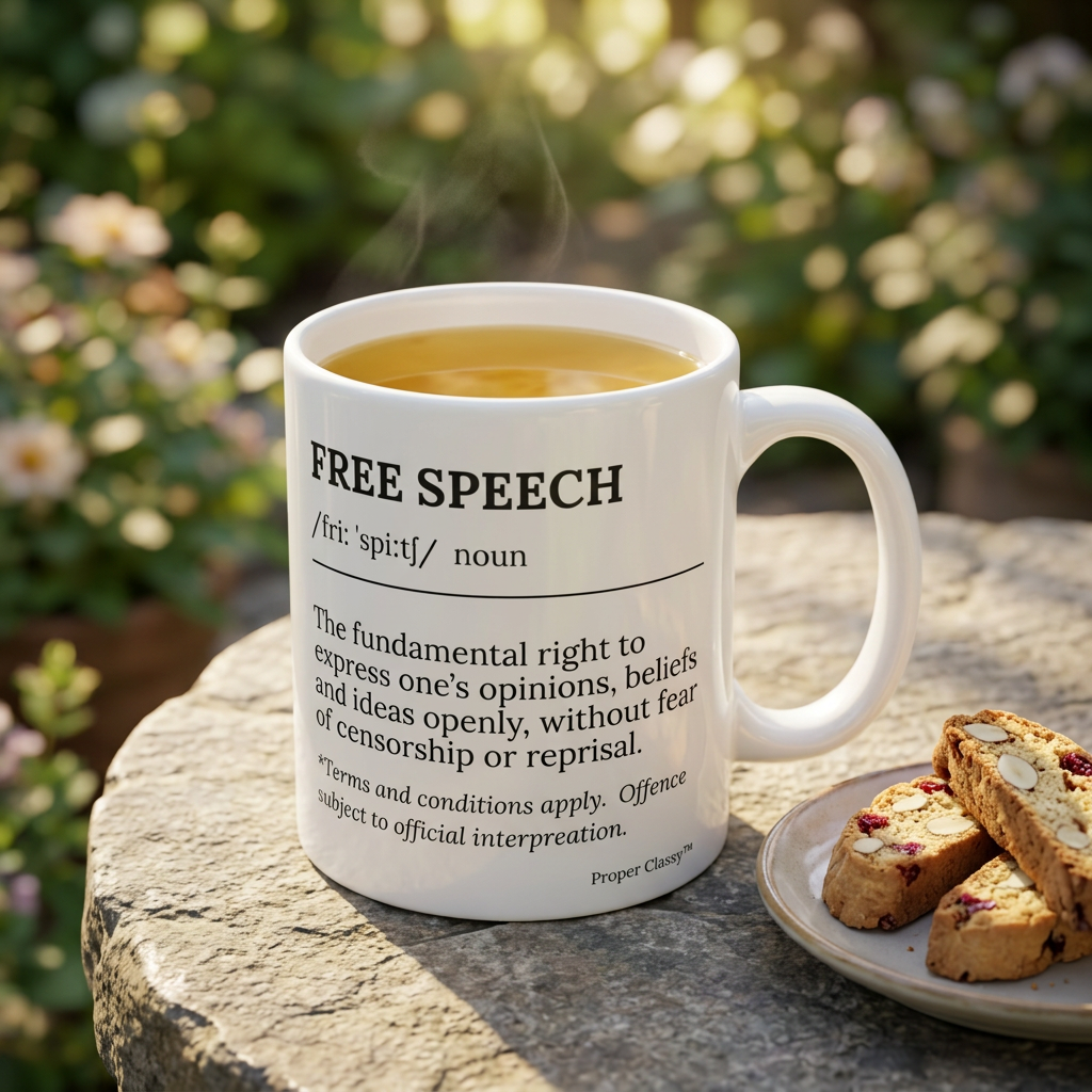 Free Speech Definition Mug – Proper Classy™