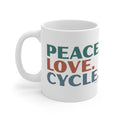 Peace. Love. Cycle – Mug – Proper Classy™