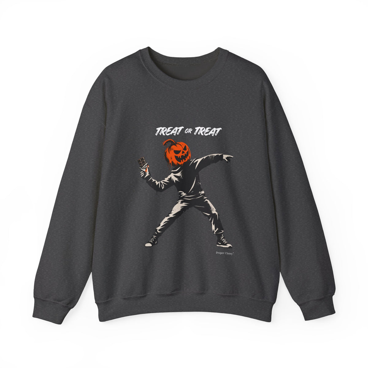 TREAT OR TREAT Halloween Sweatshirt – Proper Classy™