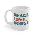 Peace. Love. Horses – Mug – Proper Classy™