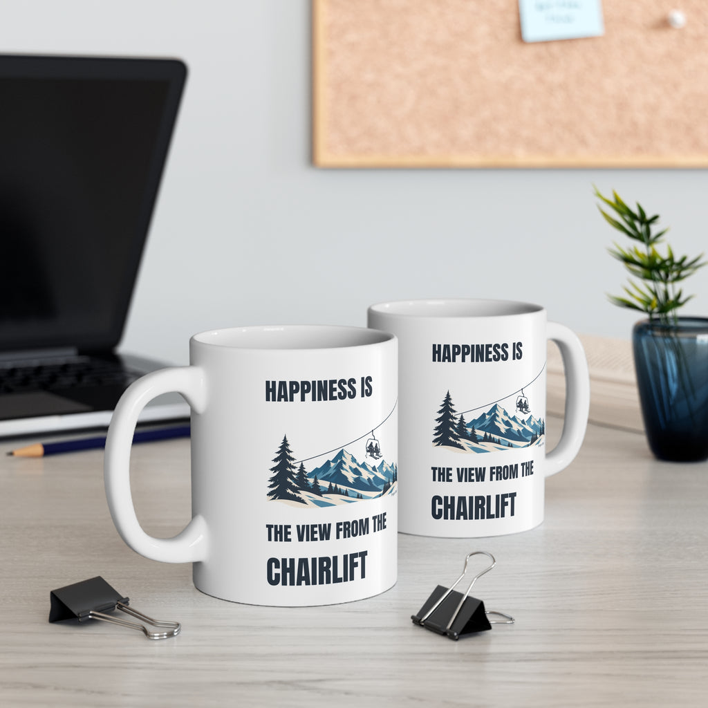 Happiness is the View from the Chairlift – Mug – Proper Classy™
