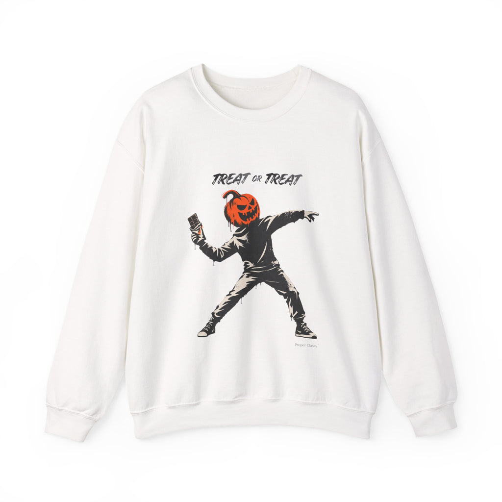 TREAT OR TREAT Halloween Sweatshirt – Proper Classy™