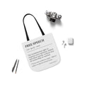 Free Speech Definition Canvas Tote Bag – Proper Classy™